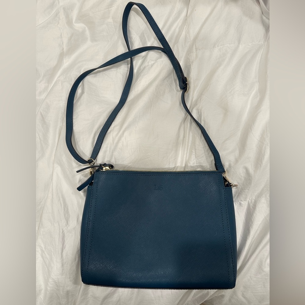 Blue L&S Crossbody Purse
